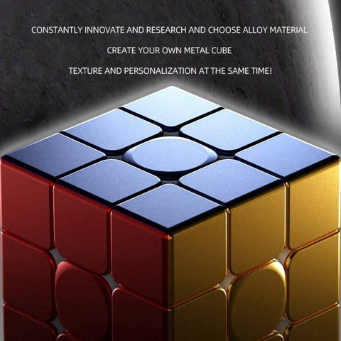 ShengShou Metal Alloy 3x3 Speed Cube (Brushed Matte Metal Finish)