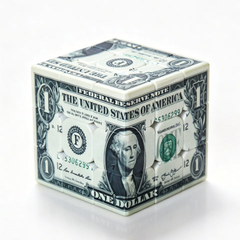 Z-Cube Dollar 3x3 (UV-Printed US 1-Dollar Speed Cube)