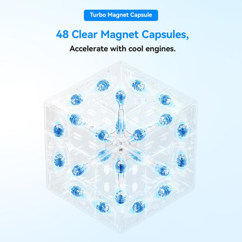 GAN356 ME V2 3x3 Magnetic Speed Cube (UV Coated)