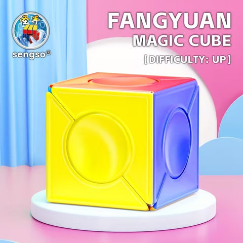 ShengShou Round-in-Square Dino Skewb Cube (Stickerless)