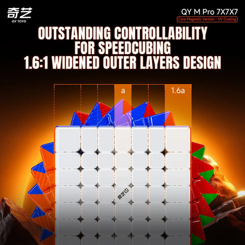 QiYi M Pro 7x7 Magnetic Ball-Core Speed Cube (UV Coated)
