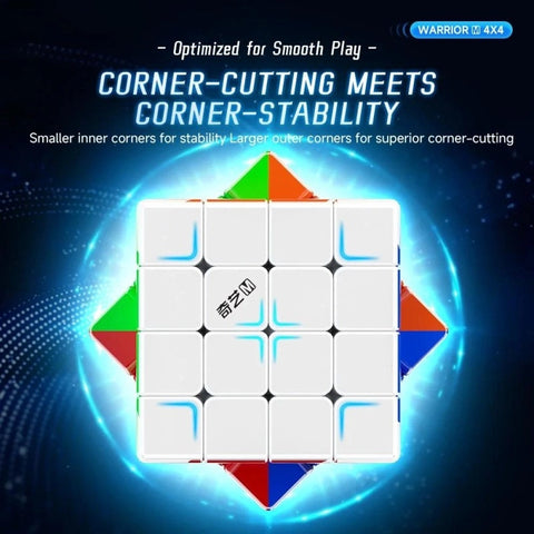 QiYi Warrior M 4x4 Speed Cube (Magnetic + UV Coated)