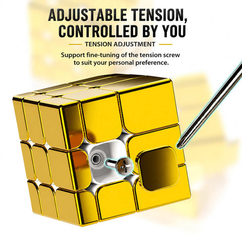 ShengShou 3x3 Mirror Speed Cube (Metallic Gold)