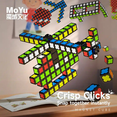 MoYu Building Blocks Magnetic Set 27 Glow Fidget Spinners Creative Toy