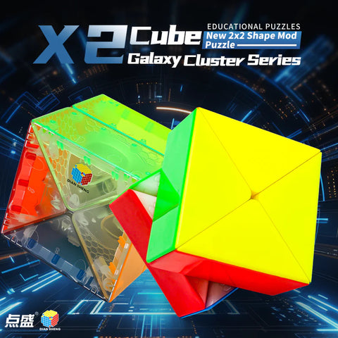 DianSheng Galaxy X2 Shape-Shifting Cube (2x2 Mod)