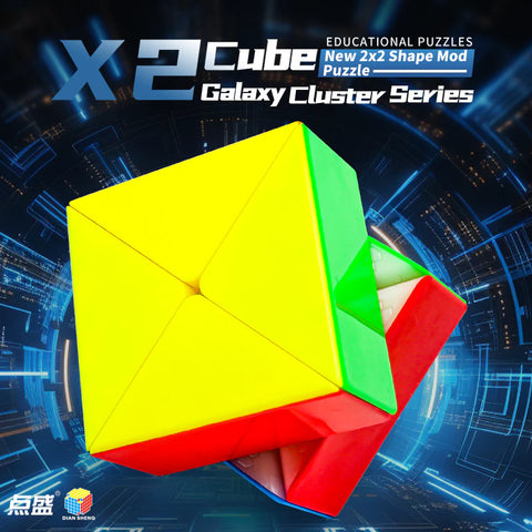 DianSheng Galaxy X2 Shape-Shifting Cube (2x2 Mod)