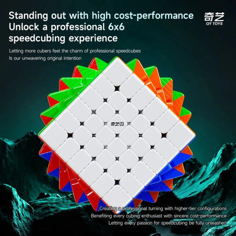 QiYi M Pro 6x6 Magnetic Ball-Core Speed Cube (UV Coated)