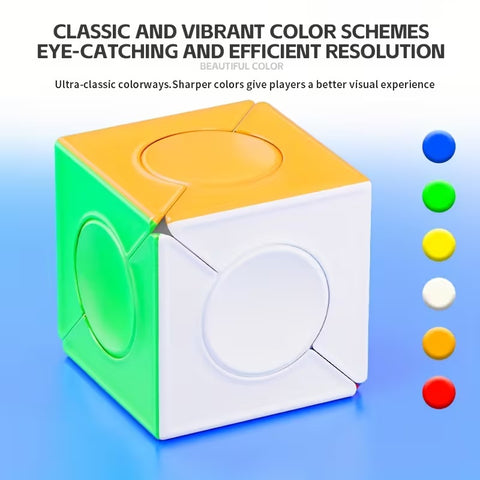 ShengShou Round-in-Square Dino Skewb Cube (Stickerless)