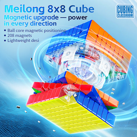 MoYu MeiLong 8x8 V3 (Magnetic + Ball-Core Stickerless)