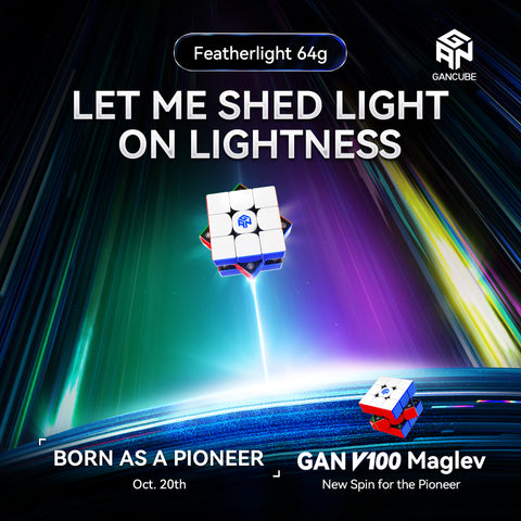 GAN V100 MagLev 3x3 Speed Cube (Glossy UV Coated)