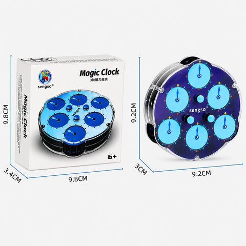 ShengShou 3x3 Triangle Magnetic Clock (6-Dial Variant)
