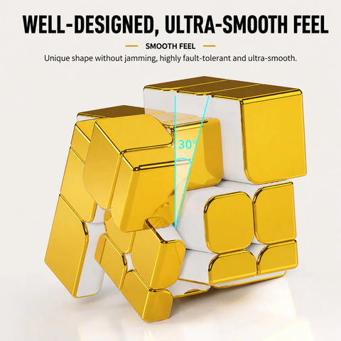 ShengShou 3x3 Mirror Speed Cube (Metallic Gold)