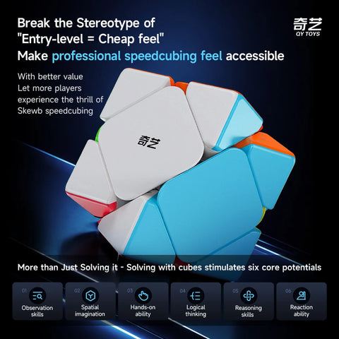 QiYi Warrior Skewb Stickerless Speed Cube