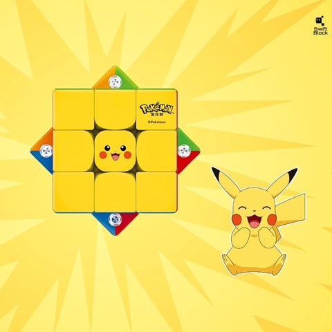 Swift Block 355S 3x3 (Magnetic, Springs) - Pokémon Pikachu Edition