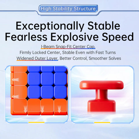MoYu AoChuang 5x5 V6 Triple-Track (Magnetic + Ball-Core + UV)