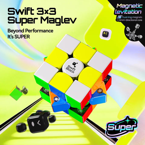 GAN Swift Block Super MagLev UV 3x3 Speed Cube