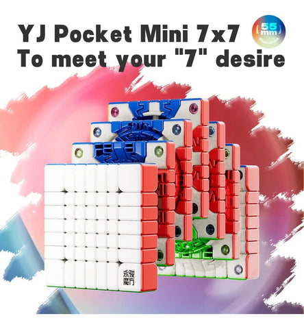 YJ Pocket Cube Mini 7x7 Magnetic Speed Cube (55.5mm)
