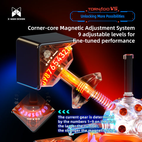 X-Man Tornado V5 3x3 Pioneer (MagLev, 20-Magnet Ball-Core, UV Coated)