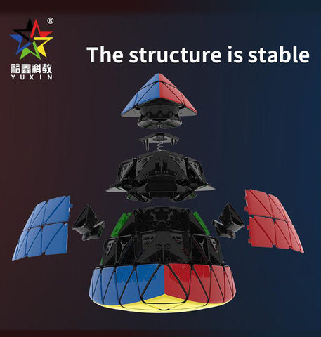 YuXin HuangLong 5x5 Pyraminx (Tiled)