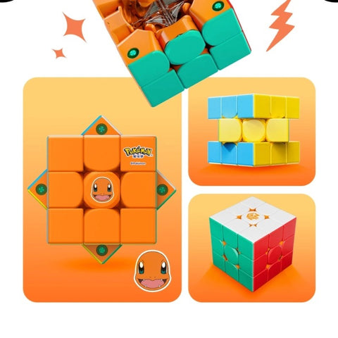 GAN 356 ME 3x3 Magnetic Cube (Official Pokémon Charmander Edition)