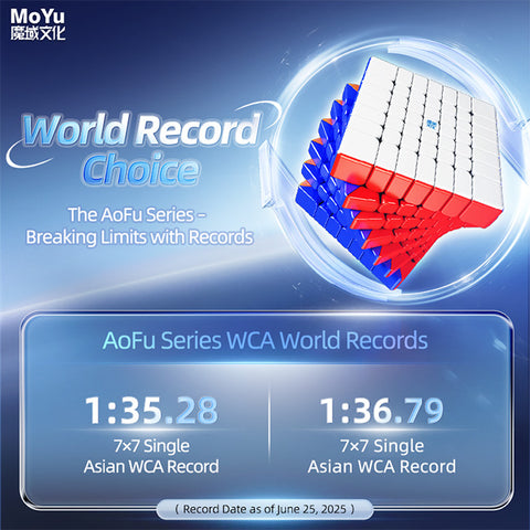 MoYu AoFu V5 7x7 Triple-Track Speed Cube (Ball-Core)