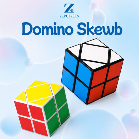 ZePuzzles Domino Skewb (Hybrid 2x2 & Axis Shape Mod)