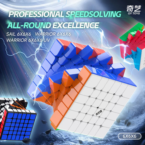 QiYi Warrior 6x6 Speed Cube (Magnetic, UV Coated)