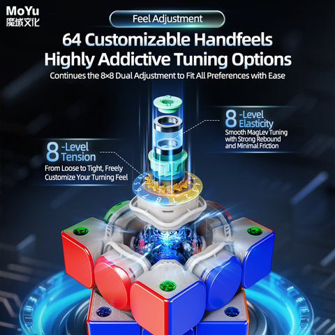 MoYu WeiLong V11 AI 3x3 Smart Cube (MagLev + UV Coated)