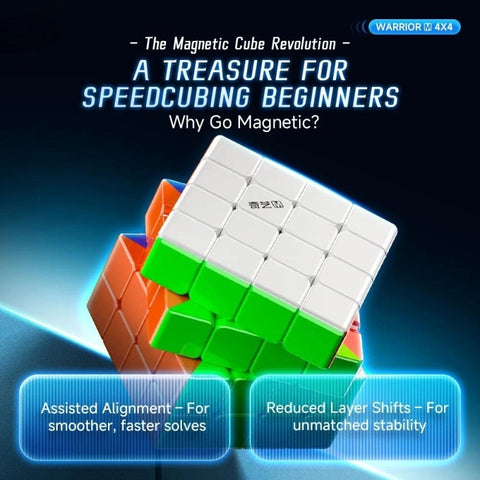 QiYi Warrior M 4x4 Speed Cube (Magnetic + UV Coated)