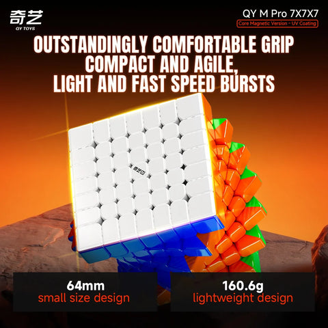 QiYi M Pro 7x7 Magnetic Ball-Core Speed Cube (UV Coated)