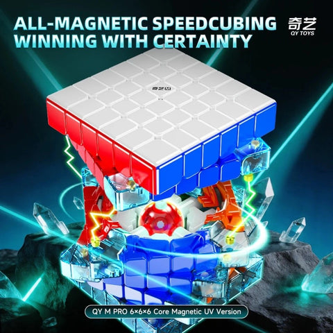 QiYi M Pro 6x6 Magnetic Ball-Core Speed Cube (UV Coated)