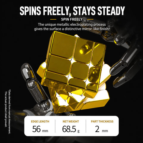 ShengShou 3x3 Mirror Speed Cube (Metallic Gold)