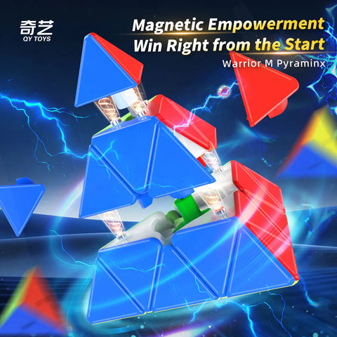 QiYi Warrior Pyraminx Magnetic Speed Cube (Warrior Pyraminx M)