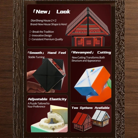 DianSheng 2x2 House Cube (Winter Christmas Edition)