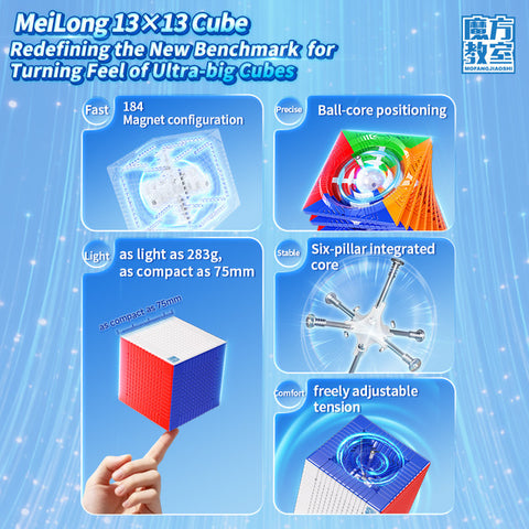 MoYu MFJS MeiLong 13x13 V3 Magnetic Ball-Core Speed Cube