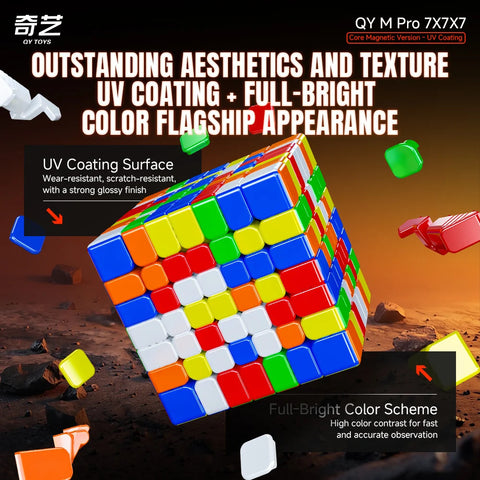 QiYi M Pro 7x7 Magnetic Ball-Core Speed Cube (UV Coated)