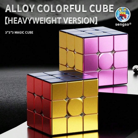 ShengShou Metal Alloy 3x3 Speed Cube (Brushed Matte Metal Finish)