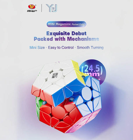 YJ Pocket Mini Megaminx (Magnetic + Ball-Core)