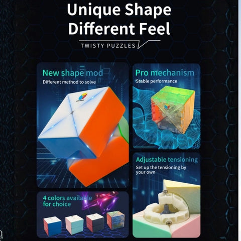 DianSheng Galaxy X2 Shape-Shifting Cube (2x2 Mod)