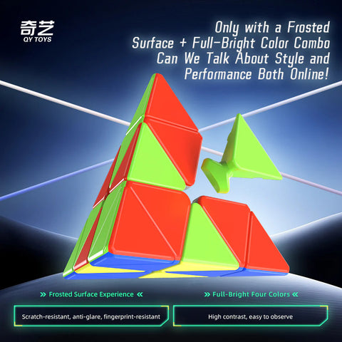 QiYi Warrior Pyraminx Magnetic Speed Cube (Warrior Pyraminx M)