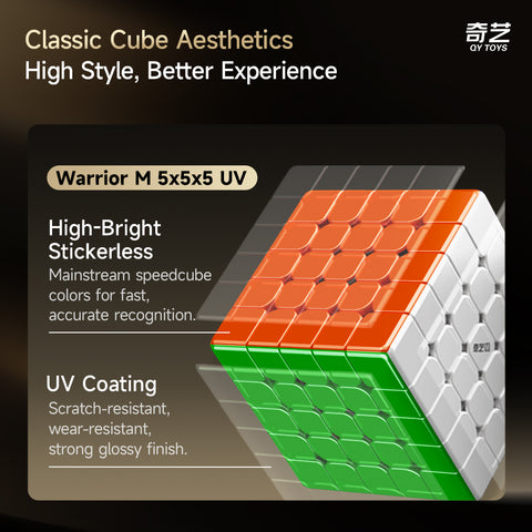 QiYi Warrior 5x5 Magnetic Speed Cube (UV Coated)