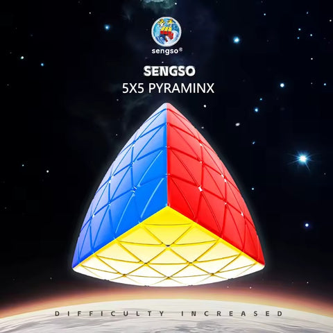 ShengShou 5x5 Pyraminx Speed Puzzle - 96mm