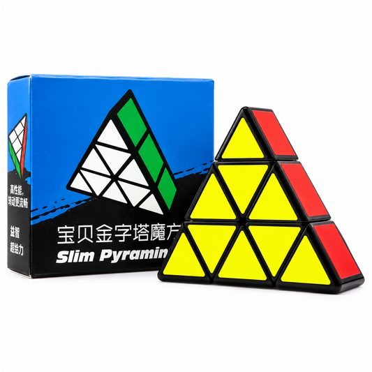 ZePuzzles Slim Pyraminx (1-Layer Floppy 3x3x1 Shape Mod)