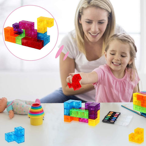 Magnetic Building Blocks Cube 3D Multi Shapes Puzzle Cubes
