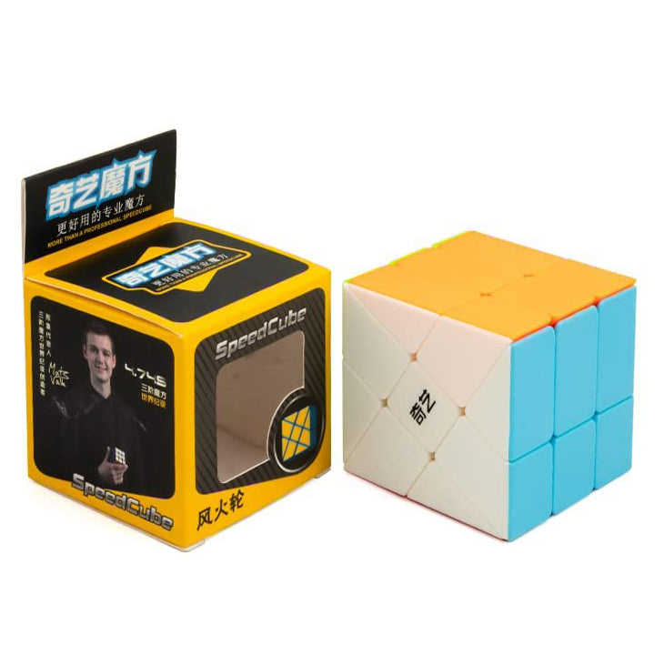 Stickerless Windmill Cube QiYi Windmill 3x3 Stickerless Magic Speed Cube Puzzle – Cuberkart
