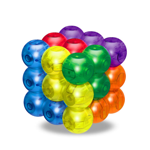 Magnetic Building Blocks 3D Puzzle Cubes with 54 Guide Cards