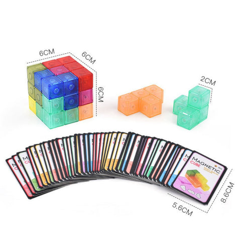 Creative Magnetic Cube Building Blocks Children's DIY Puzzle Toys