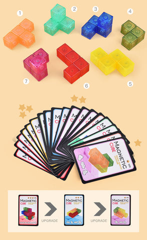 Creative Magnetic Cube Building Blocks Children's DIY Puzzle Toys