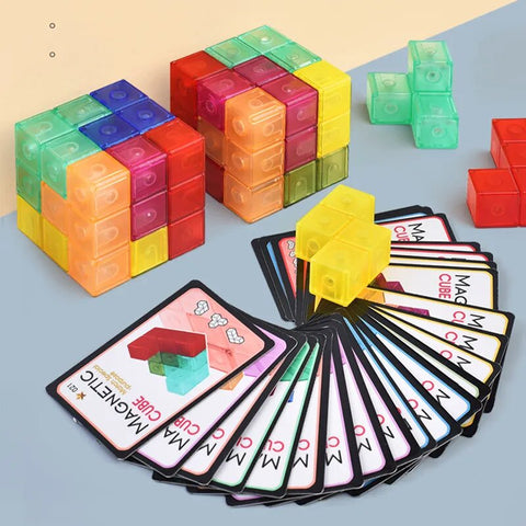 Creative Magnetic Cube Building Blocks Children's DIY Puzzle Toys