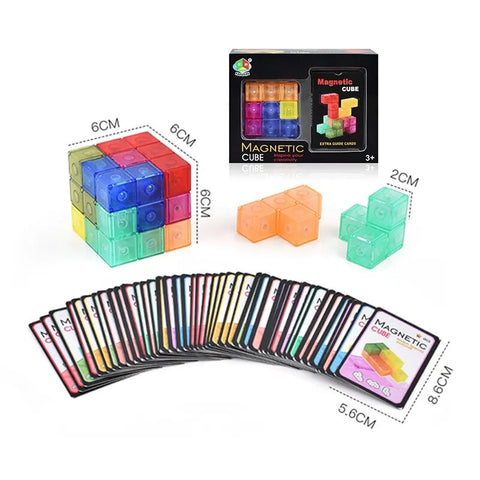 Creative Magnetic Cube Building Blocks Children's DIY Puzzle Toys